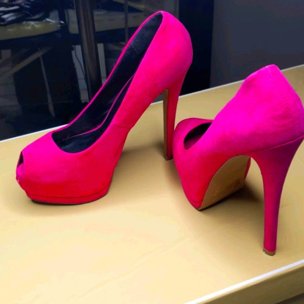 Pink heels
